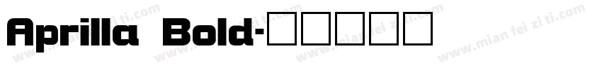 Aprilla Bold字体转换